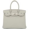 Hermès Birkin 30 Gris Perle Togo PHW