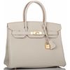 Hermès Birkin 30 Gris Perle Togo GHW