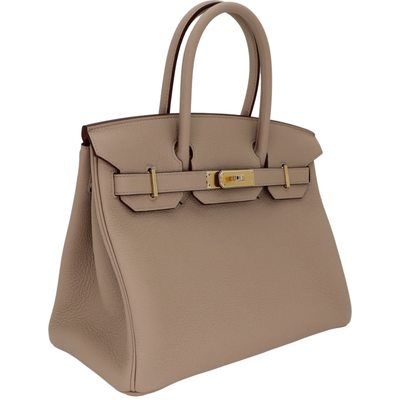Hermès Birkin 30 Gris Tourterelle Togo GHW