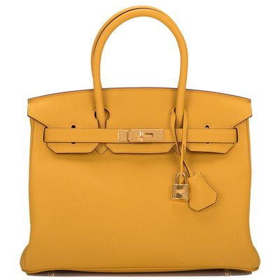 Hermès Birkin 30 Jaune Ambre Togo GHW