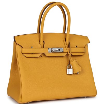 Hermès Birkin 30 Jaune Ambre Togo PHW