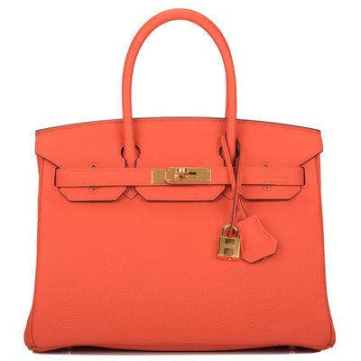 Hermès Birkin 30 Orange Poppy Togo GHW