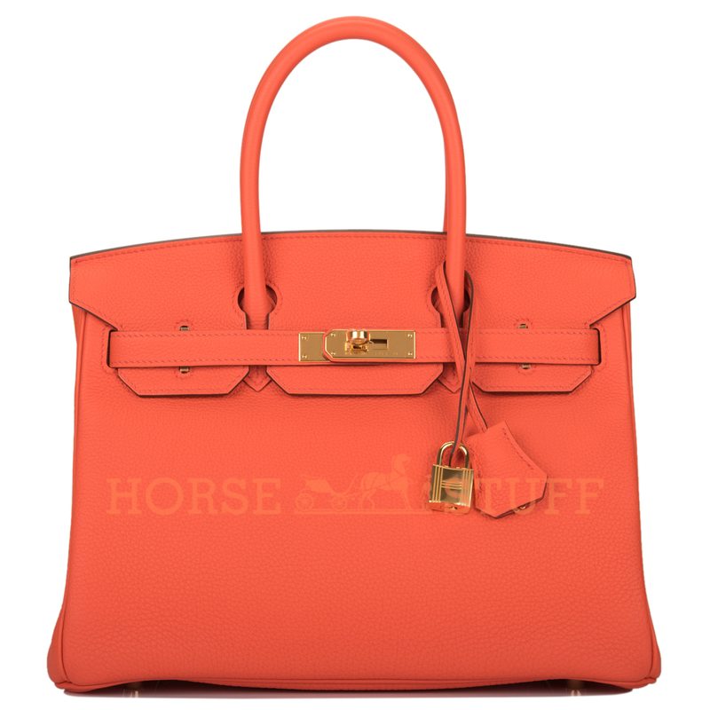 Hermès Birkin 30 Orange Poppy Togo GHW