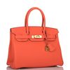 Hermès Birkin 30 Orange Poppy Togo GHW