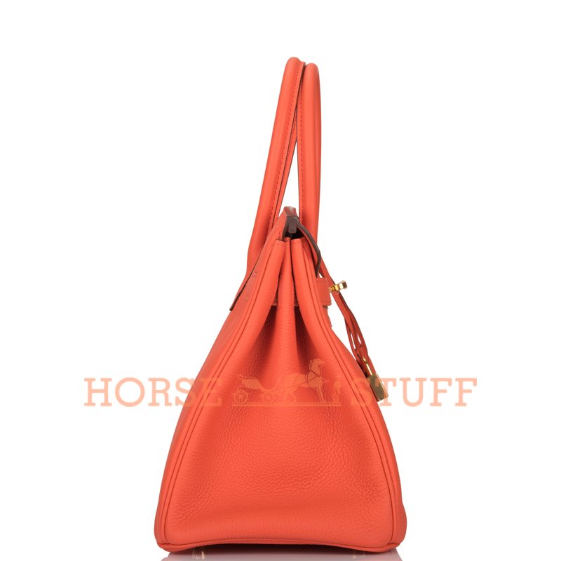 Hermès Birkin 30 Orange Poppy Togo GHW