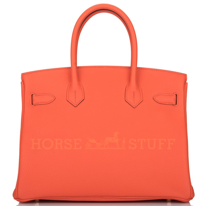 Hermès Birkin 30 Orange Poppy Togo GHW