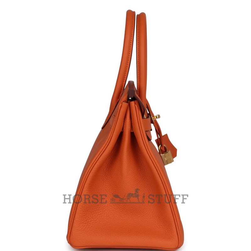 Hermès Birkin 30 Orange Togo GHW