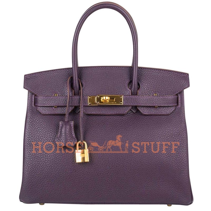 Hermès Birkin 30 Raisin Togo GHW