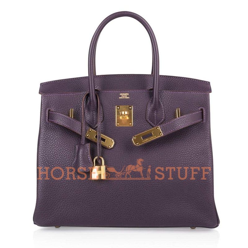 Hermès Birkin 30 Raisin Togo GHW