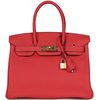 Hermès Birkin 30 Rouge Pivoine Togo GHW