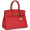 Hermès Birkin 30 Rouge Pivoine Togo GHW