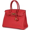 Hermès Birkin 30 Rouge Pivoine Togo GHW