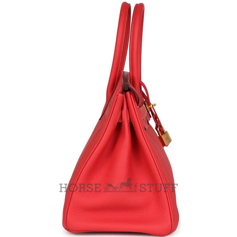 Hermès Birkin 30 Rouge Pivoine Togo GHW