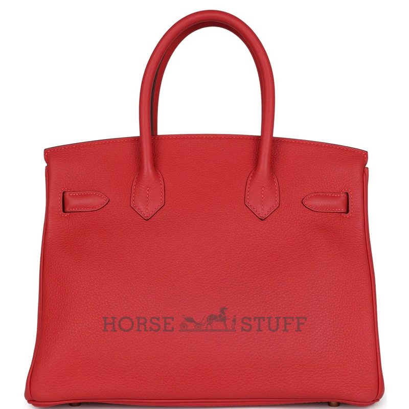 Hermès Birkin 30 Rouge Pivoine Togo GHW