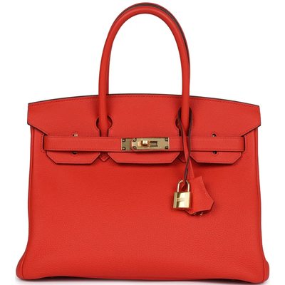 Hermès Birkin 30 Rouge Tomate Togo GHW