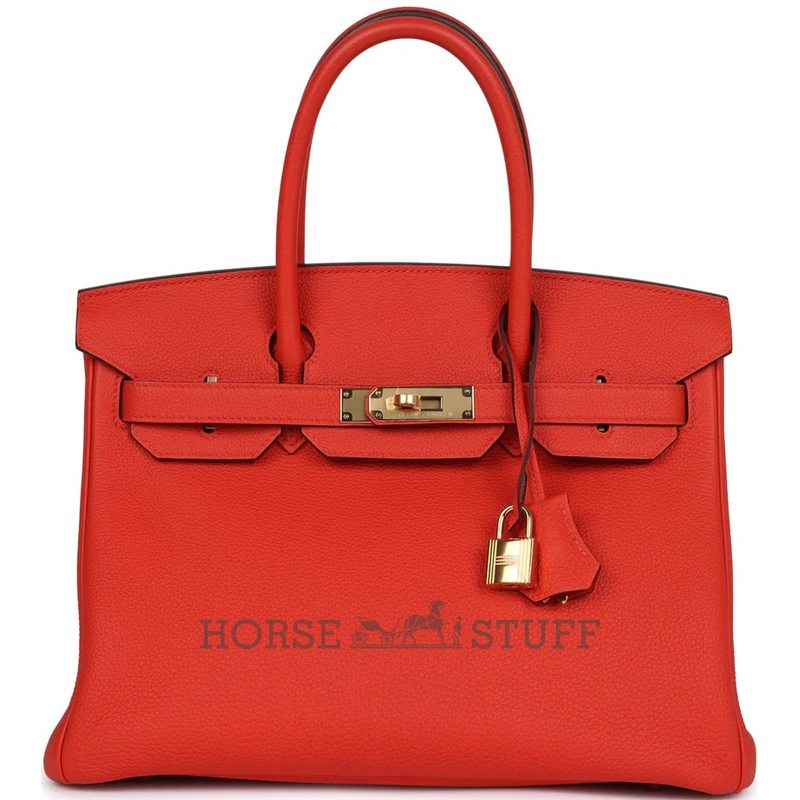 Hermès Birkin 30 Rouge Tomate Togo GHW