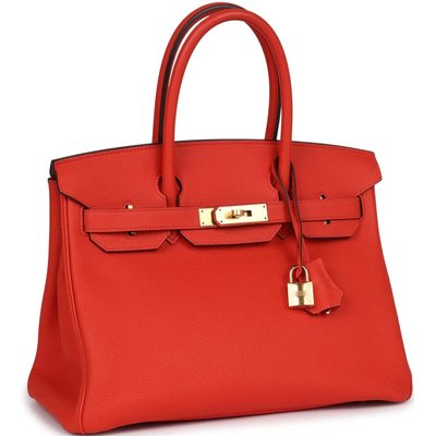 Hermès Birkin 30 Rouge Tomate Togo GHW