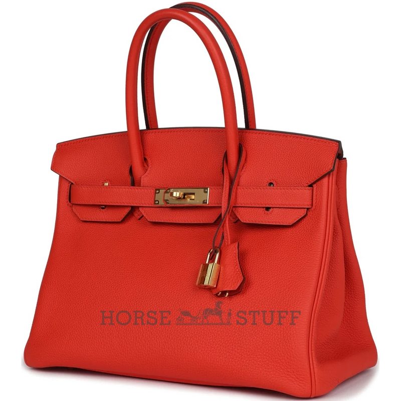 Hermès Birkin 30 Rouge Tomate Togo GHW