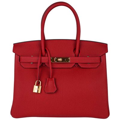 Hermès Birkin 30 Rouge Vif Togo GHW