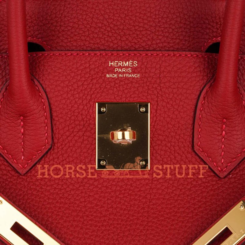 Hermès Birkin 30 Rouge Vif Togo GHW