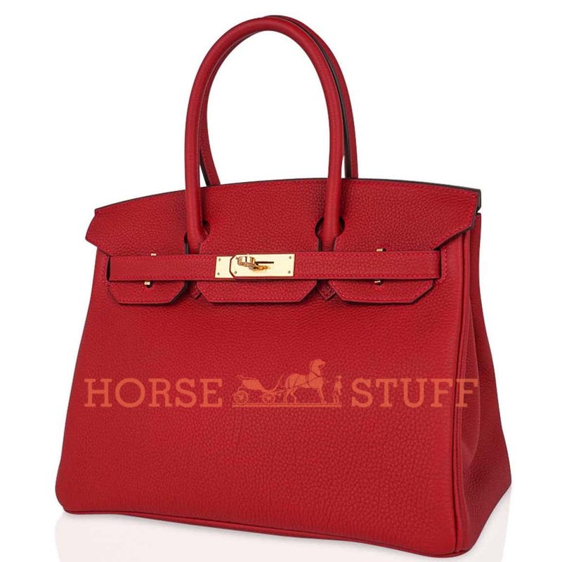 Hermès Birkin 30 Rouge Vif Togo GHW