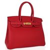 Hermès Birkin 30 Rouge Vif Togo GHW