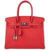 Hermès Birkin 30 Special Order HSS Verso Rouge Tomate / Natural Sable PHW