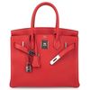 Hermès Birkin 30 Special Order HSS Verso Rouge Tomate / Natural Sable PHW