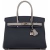 Hermès Birkin 30 Special Order HSS Blue Nuit / Gris Mouette Togo PHW