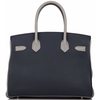 Hermès Birkin 30 Special Order HSS Blue Nuit / Gris Mouette Togo PHW