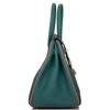Hermès Birkin 30 Special Order HSS Malachite / Orange Poppy Togo Permabrass