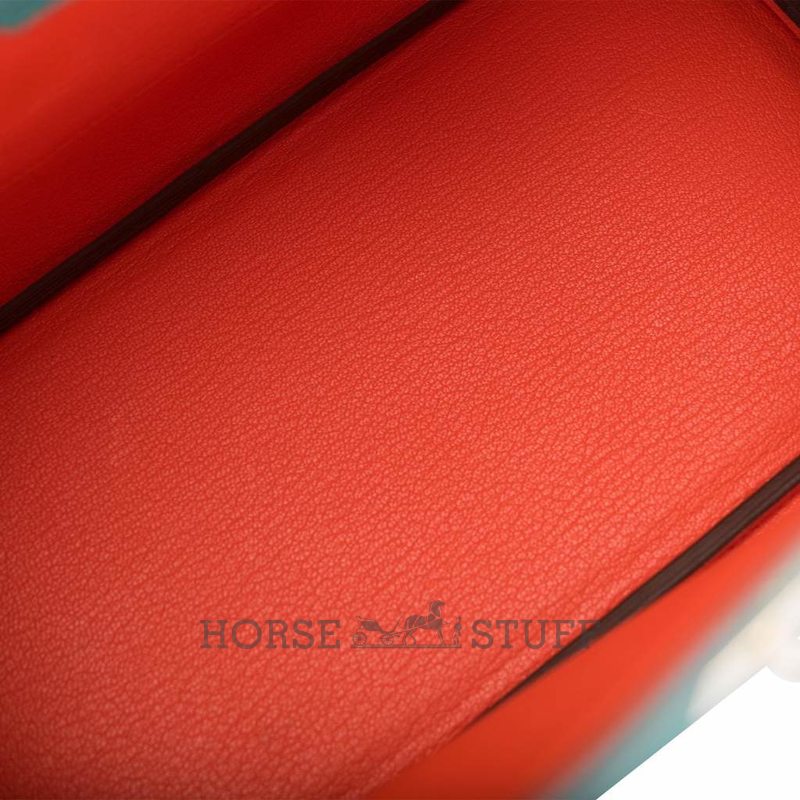 Hermès Birkin 30 Special Order HSS Malachite / Orange Poppy Togo Permabrass