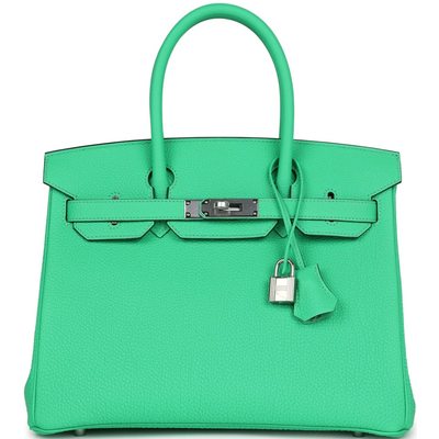 Hermès Birkin 30 Vert Comics Togo PHW