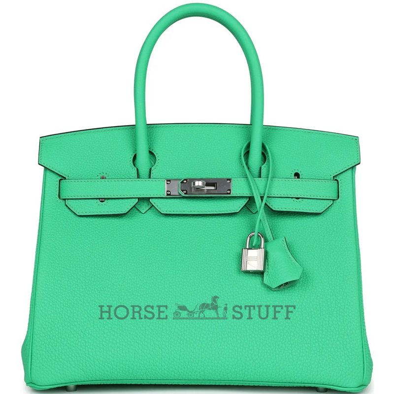 Hermès Birkin 30 Vert Comics Togo PHW