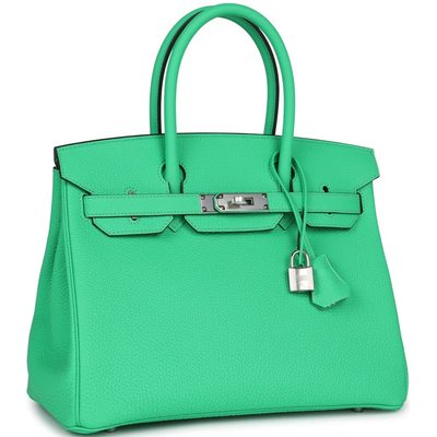 Hermès Birkin 30 Vert Comics Togo PHW