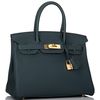 Hermès Birkin 30 Vert Cypress Togo GHW