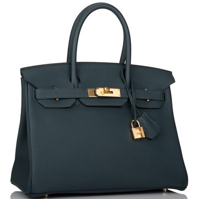 Hermès Birkin 30 Vert Cypress Togo GHW