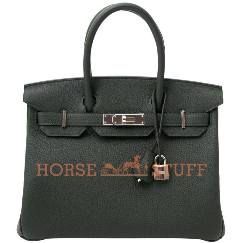 Hermès Birkin 30 Vert Fonce Togo PHW