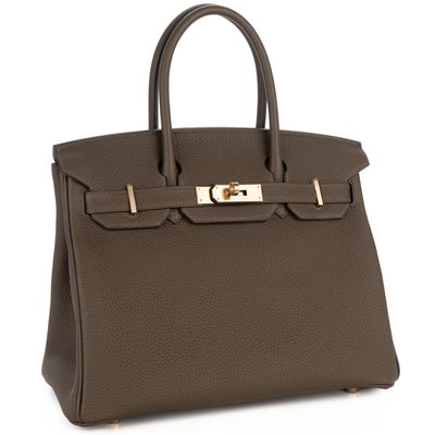 Hermès Birkin 30 Vert Loden Togo Permabrass