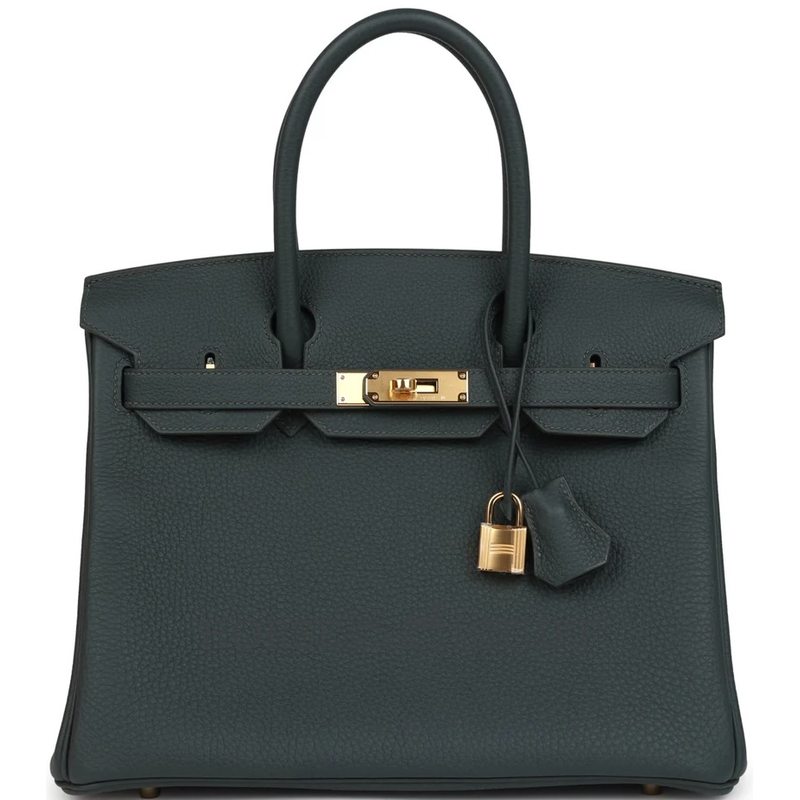 Hermès Birkin 30 Vert Mangrove Togo GHW