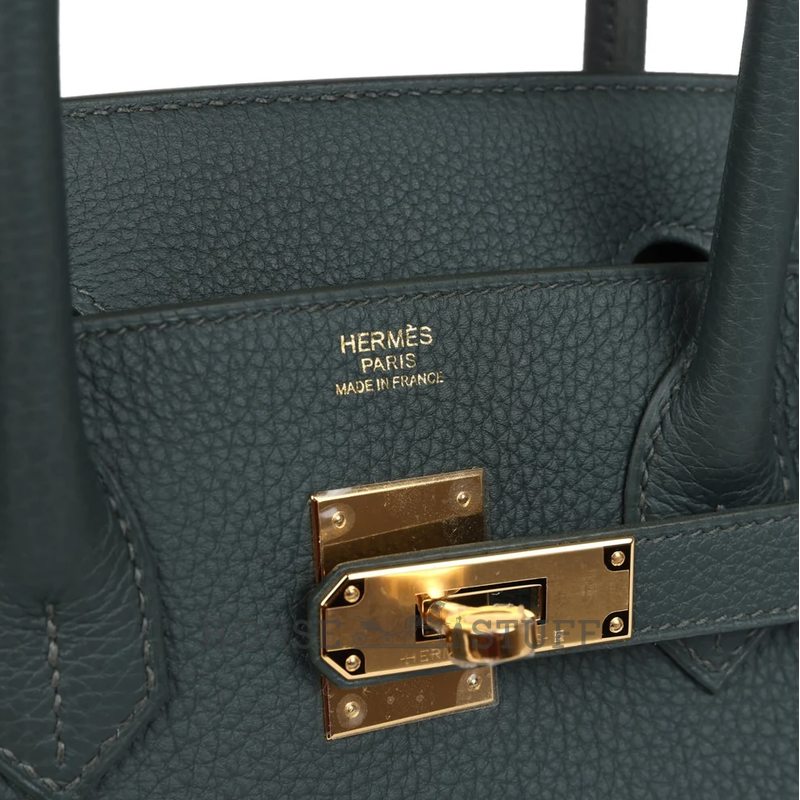 Hermès Birkin 30 Vert Mangrove Togo GHW