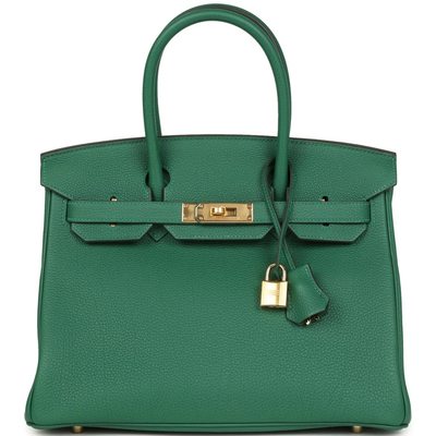 Hermès Birkin 30 Vert Moyen Togo GHW