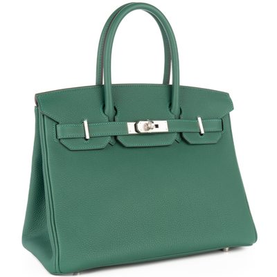 Hermès Birkin 30 Vert Moyen Togo PHW