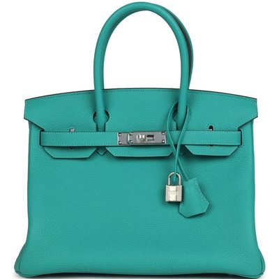 Hermès Birkin 30 Vert Verone Togo PHW