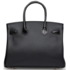 Hermès Birkin 30 Touch Black Novillo / Black Lisse Crocodile Niloticus RGHW