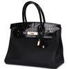 Hermès Birkin 30 Touch Black Togo / Black Shiny Crocodile Niloticus RGHW