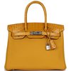Hermès Birkin 30 Touch Jaune Ambre Togo / Shiny Crocodile Niloticus PHW