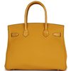 Hermès Birkin 30 Touch Jaune Ambre Togo / Shiny Crocodile Niloticus PHW