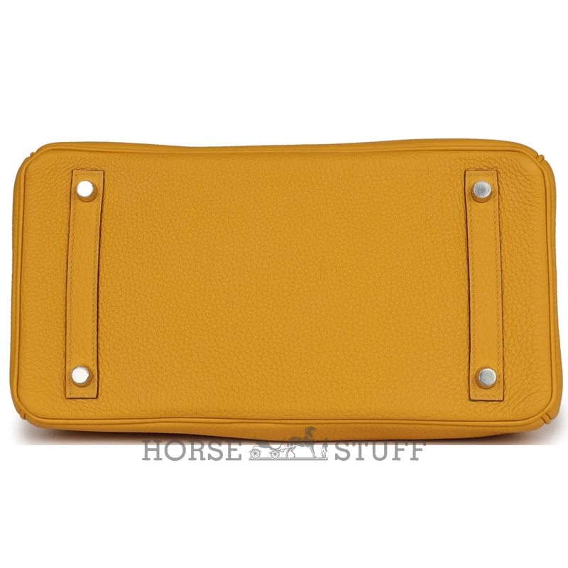 Hermès Birkin 30 Touch Jaune Ambre Togo / Shiny Crocodile Niloticus PHW