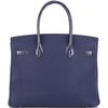 Hermès Birkin 30 Touch Blue Encre Togo / Blue Encre Lisse Crocodile Niloticus PHW